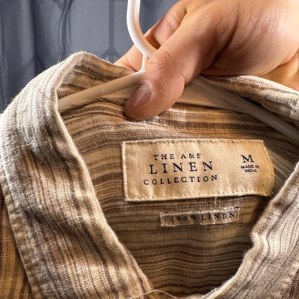 A&E Linen Striped Shirt